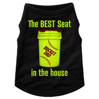 Softball Dad Best Seat In The House Pitcher Catcher Doggie Tank