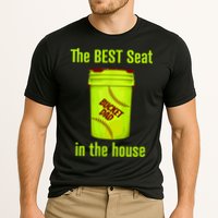 Softball Dad Best Seat In The House Pitcher Catcher Cooling Performance Crew T-Shirt