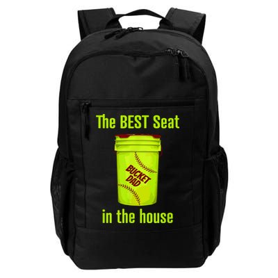 Softball Dad Best Seat In The House Pitcher Catcher Backpack