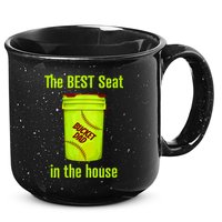 Softball Dad Best Seat In The House Pitcher Catcher 15oz Campfire Ceramic Mug