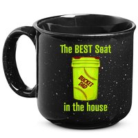 Softball Dad Best Seat In The House Pitcher Catcher 15oz Campfire Ceramic Mug