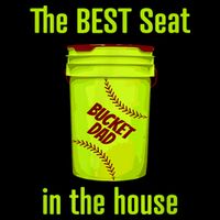 Softball Dad Best Seat In The House Pitcher Catcher Youth Performance Sprint T-Shirt