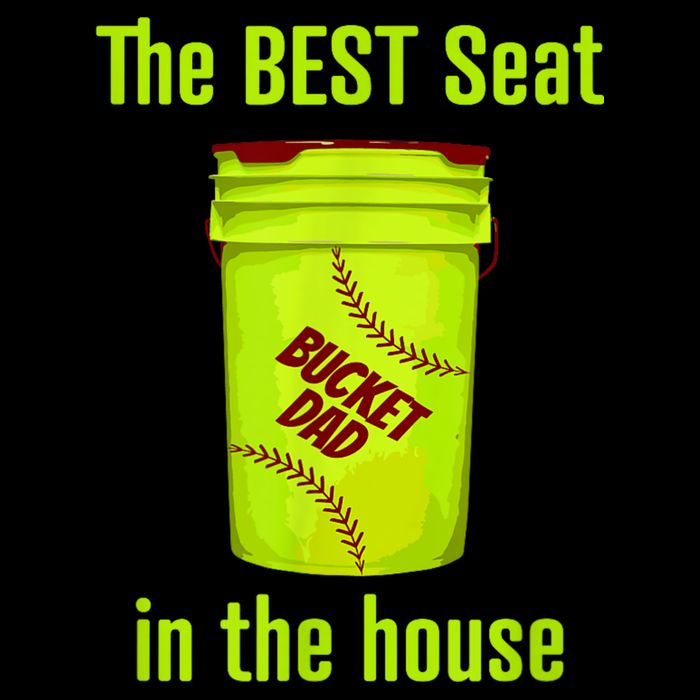 Softball Dad Best Seat In The House Pitcher Catcher Youth Performance Sprint T-Shirt