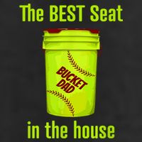 Softball Dad Best Seat In The House Pitcher Catcher Golf Towel