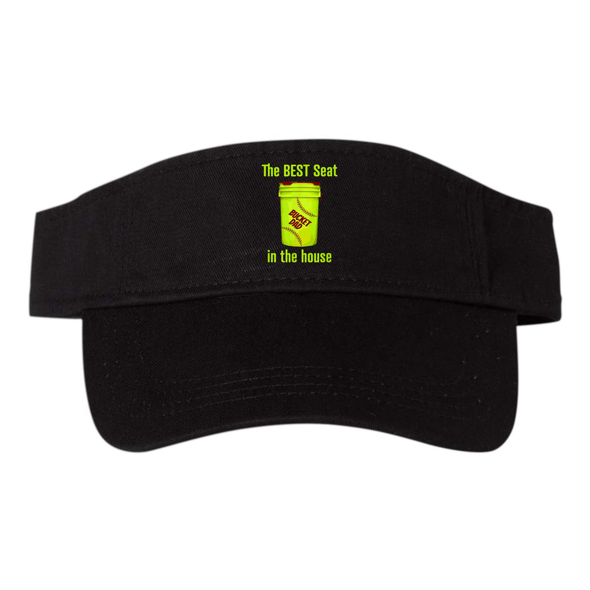 Softball Dad Best Seat In The House Pitcher Catcher Visor