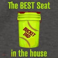 Softball Dad Best Seat In The House Pitcher Catcher Vector Backpack