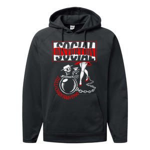 Social Distortion Ball And Chain Performance Fleece Hoodie