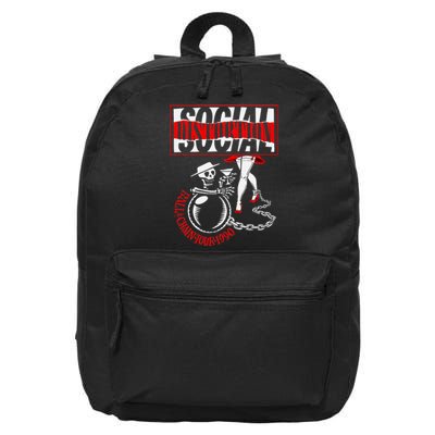 Social Distortion Ball And Chain 16 in Basic Backpack