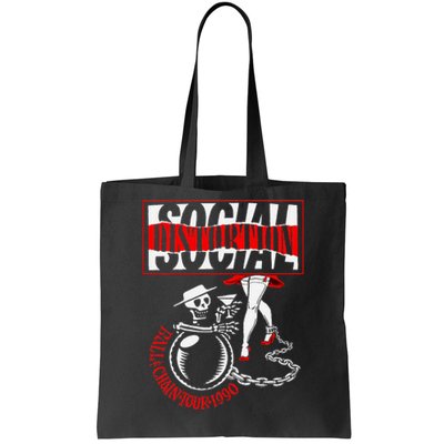 Social Distortion Ball And Chain Tote Bag