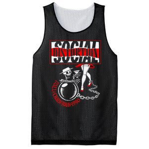 Social Distortion Ball And Chain Mesh Reversible Basketball Jersey Tank