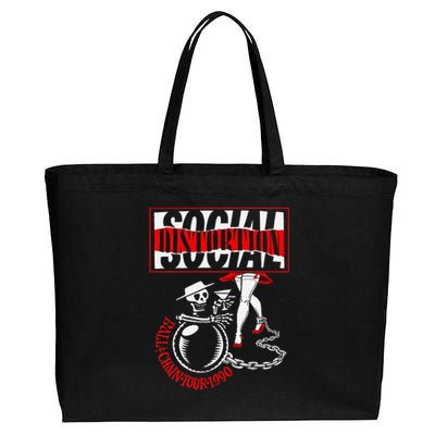 Social Distortion Ball And Chain Cotton Canvas Jumbo Tote