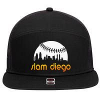 Slam Diego Baseball Fan 7 Panel Mesh Trucker Snapback Hat