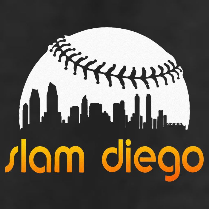 Slam Diego Baseball Fan 7 Panel Mesh Trucker Snapback Hat