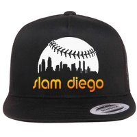 Slam Diego Baseball Fan Flat Bill Trucker Hat