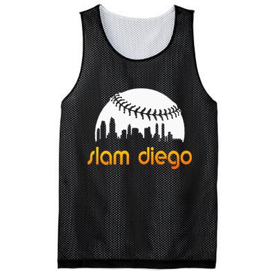 Slam Diego Baseball Fan Mesh Reversible Basketball Jersey Tank