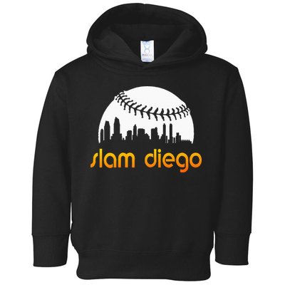 Slam Diego Baseball Fan Toddler Hoodie