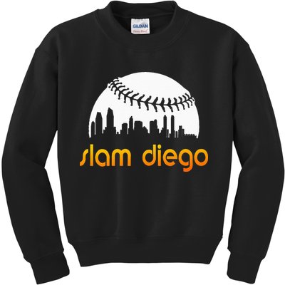 Slam Diego Baseball Fan Kids Sweatshirt