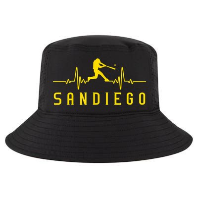San Diego Baseball Heartbeat SD Cool Comfort Performance Bucket Hat