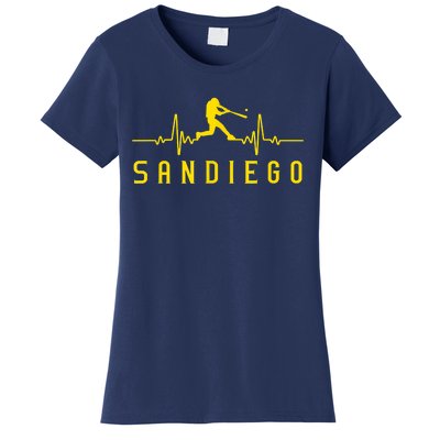 San Diego Baseball Heartbeat SD Women's T-Shirt