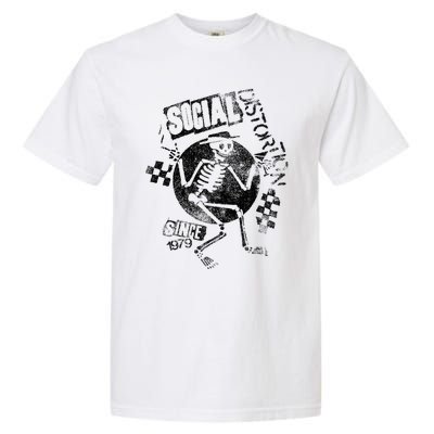 Social Distortion Black Spray Skelly Garment-Dyed Heavyweight T-Shirt