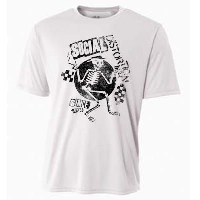 Social Distortion Black Spray Skelly Cooling Performance Crew T-Shirt