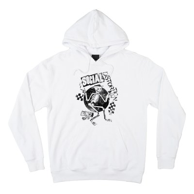 Social Distortion Black Spray Skelly Hoodie