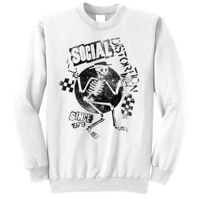 Social Distortion Black Spray Skelly Sweatshirt