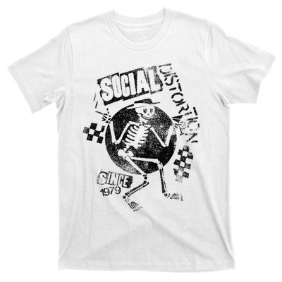 Social Distortion Black Spray Skelly T-Shirt