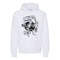 Social Distortion Black Spray Skelly Premium Hoodie