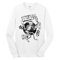 Social Distortion Black Spray Skelly Tall Long Sleeve T-Shirt