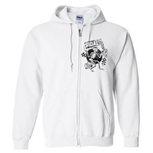 Social Distortion Black Spray Skelly Full Zip Hoodie