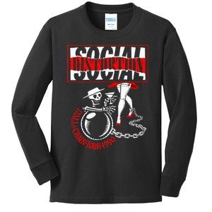 Social Distortion Ball And Chain Kids Long Sleeve Shirt