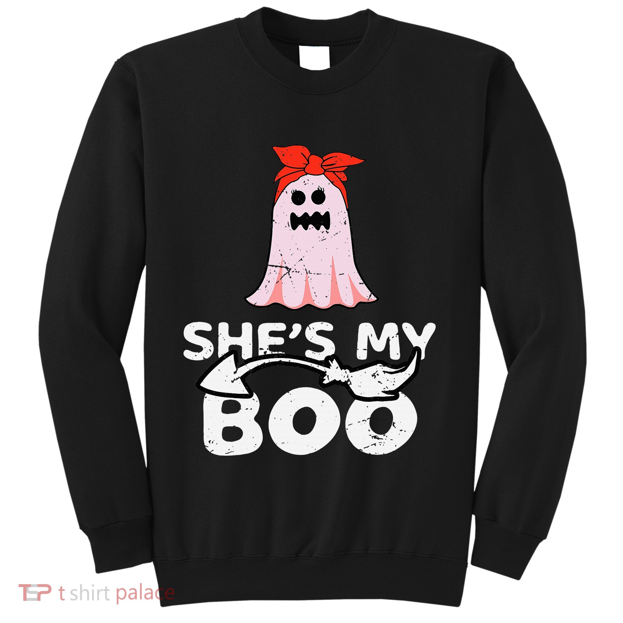 Spooky Duo Bootiful Couples Halloween Costume Sweatshirt