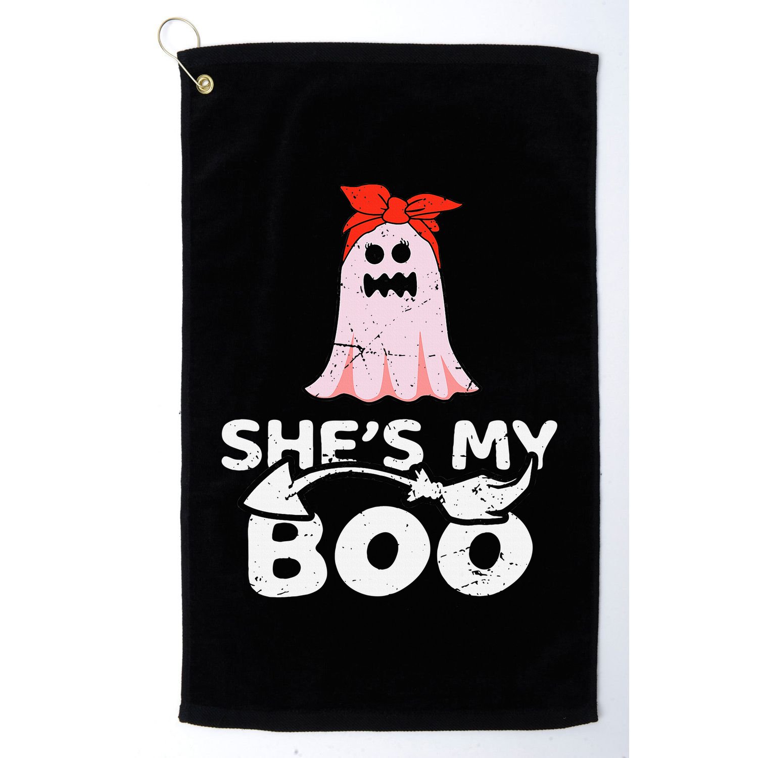 Spooky Duo Bootiful Couples Halloween Costume Golf Towel