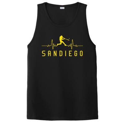 San Diego Baseball Heartbeat Sd PosiCharge Competitor Tank