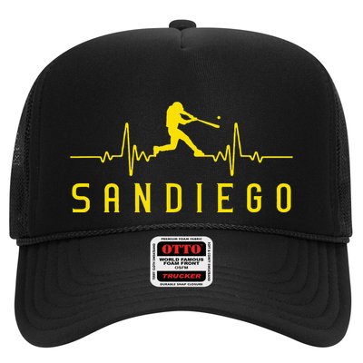 San Diego Baseball Heartbeat Sd Trucker Hat