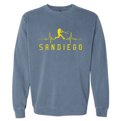 San Diego Baseball Heartbeat Sd Garment-Dyed Sweatshirt