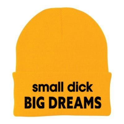 Small Dick Big Dreams Knit Cap Winter Beanie