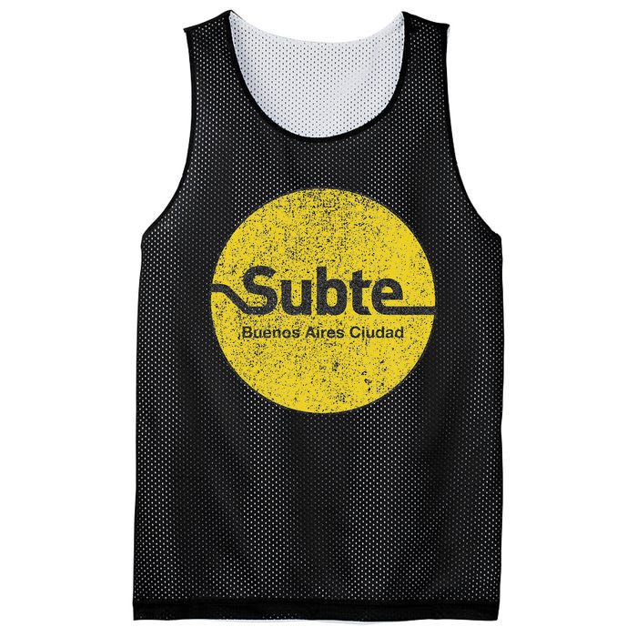 Subte De Buenos Aires Underground Metro Train Mesh Reversible Basketball Jersey Tank