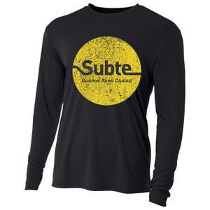 Subte De Buenos Aires Underground Metro Train Cooling Performance Long Sleeve Crew