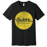 Subte De Buenos Aires Underground Metro Train Premium T-Shirt