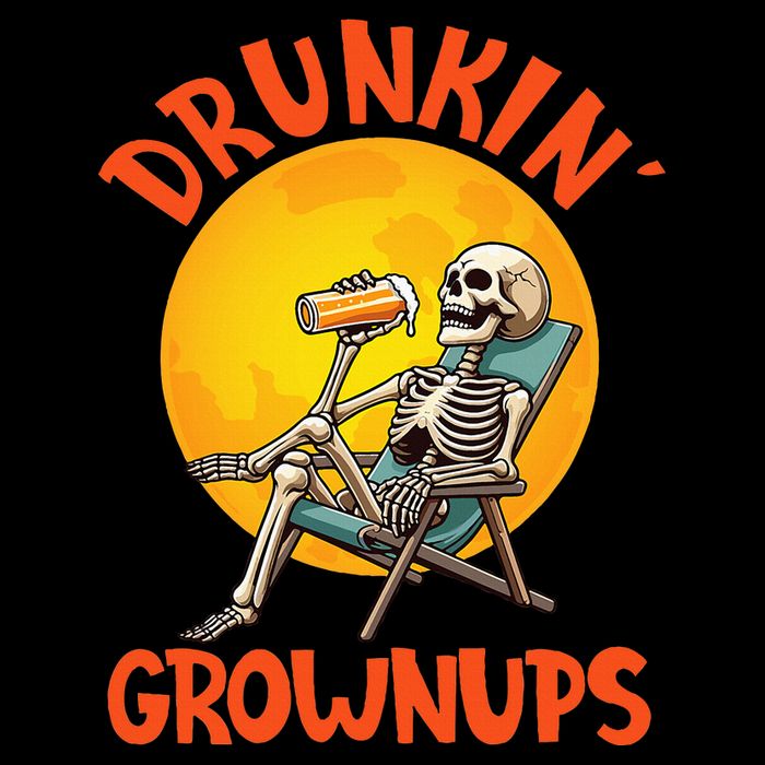 Skeleton Drinking Beer Halloween Drinker Drunkin Grownups Bag