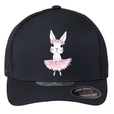 Sweet Dancing Ballerina Bunny Ballet Rabbit Girl For Flexfit Unipanel Trucker Cap