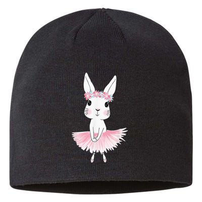 Sweet Dancing Ballerina Bunny Ballet Rabbit Girl For Sustainable Beanie