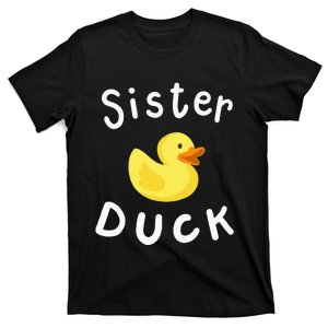 Sister Duck Birthday Rubber Duck Lover Family Matching T-Shirt