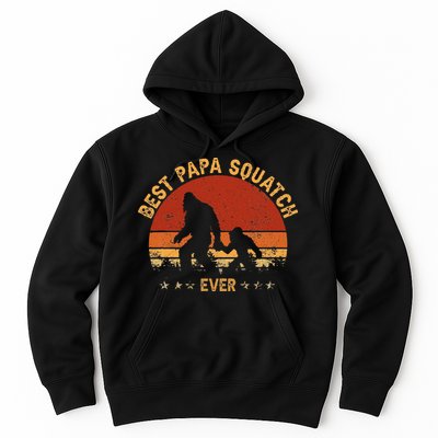 Sasquatch Dad Best Papa Squatch Ever Bigfoot Dad Fathers Day Hoodie
