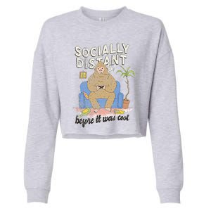 Social Distance Bigfoot Halloween Costume Cropped Pullover Crew