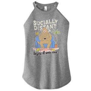 Social Distance Bigfoot Halloween Costume Women's Perfect Tri Rocker Tank