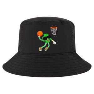 Shamrock Dabbing Basketball St Patricks Day Funny Gift Cool Comfort Performance Bucket Hat