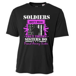 Soldier Dont Brag But Their Sisters Do Proud Army Sister Cooling Performance Crew T-Shirt